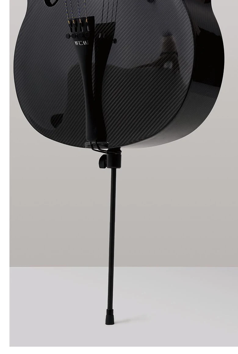 Carbon fiber cello output and endpin detail